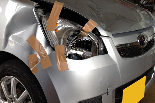 自動車板金塗装補修の作業事例(ビフォーアフター)