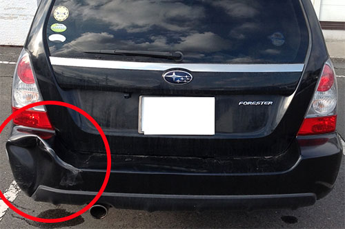 自動車板金塗装補修の作業事例(ビフォーアフター)