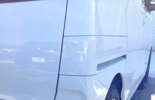 自動車板金塗装補修の作業事例（ビフォーアフター）