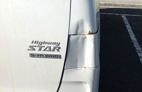 自動車板金塗装補修の作業事例（ビフォーアフター）